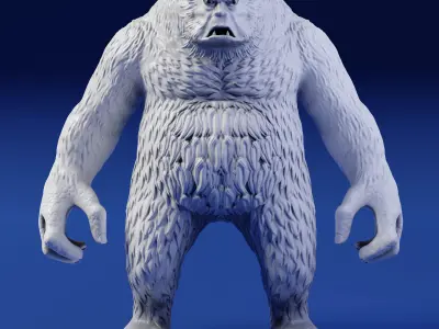 Bigfoot 3D Print Model sasquatch 3D print model