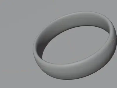 Sauron ring in 3d 3D model