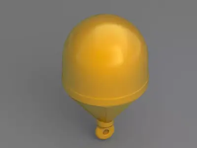 Sea Buoy Orange 3D model