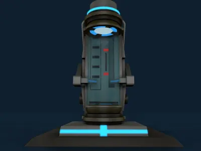 Sci Fi Liquid Container 3D model