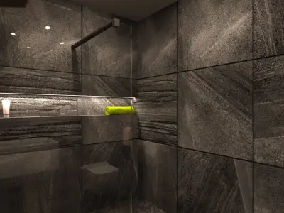 Bathroom 02 Low-poly 3D model