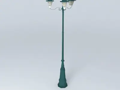 Square street light 3D model