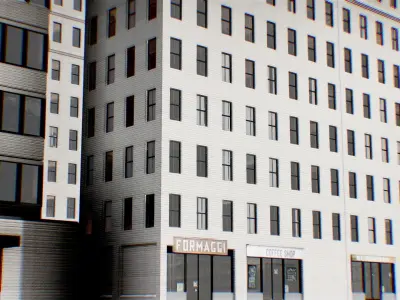 Low Poly - New York City Block 3 Low-poly 3D model