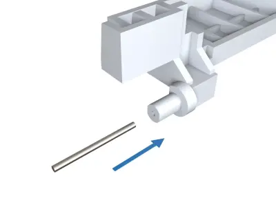 Door button for microwave 3D print model