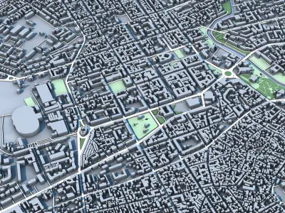 Simferopol City Ukraine 3D model