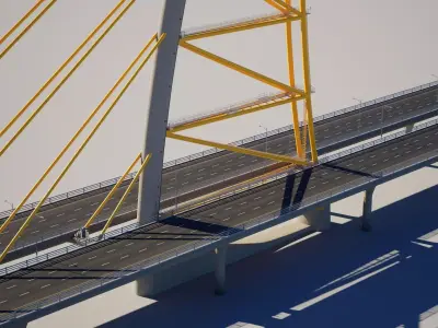 Highway Bridge 3D model