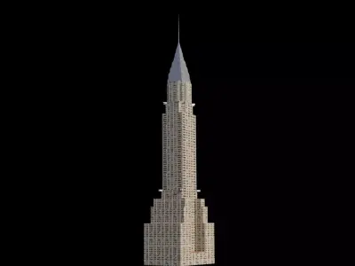 Chrystler Building - NYC Low-poly 3D model