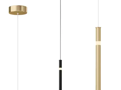 Flute LED Mini Pendant by CWI Lighting 3D model