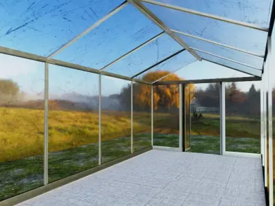 Green House Glass 3D model