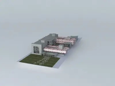 culture center with exhibition space 3D model