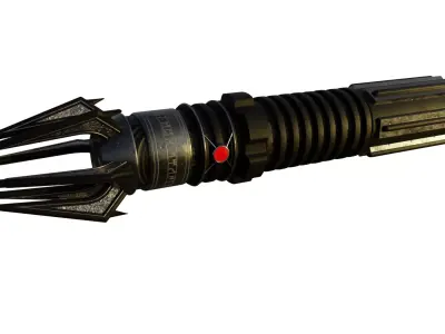 Exar Kun Lightsaber pack Low-poly 3D model