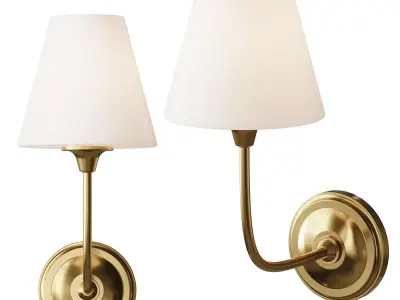 Modern Charleston Bath Sconce 3D model