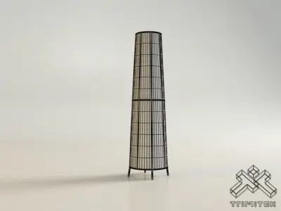 Exotic Mesh Lamp - Small Low-poly 3D model