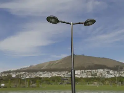 Street Light 15 version 2 3m with pole 3 Low-poly 3D model