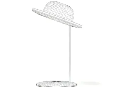 Hat Shaped Desk Lamp 3D Model 3D model