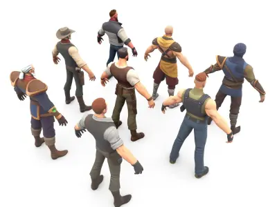  Stylized characters 
