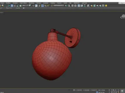 EDENDALE ANGLED ARTICULATING SCONCE Low-poly 3D model