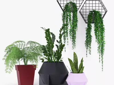 Frida Metal Planter 3D model