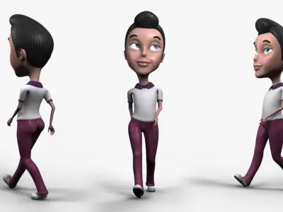 Leo Rigged Low-poly 3D model