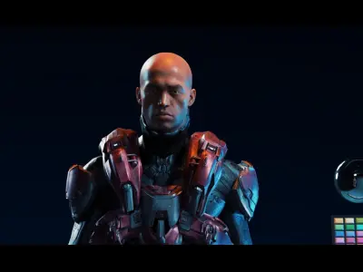 Goliat - Rigged Sci-Fi Armored Character 3D model 3D model