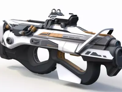 Sci-Fi Laser Gun 2 3D model