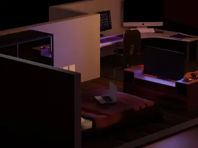 Freelancers room 3D model