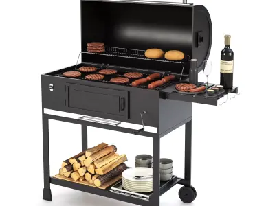 Barbecue 08 3D model
