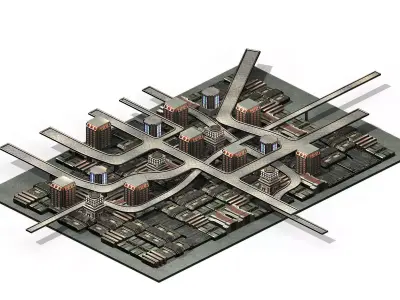 Future World - Residential Area 10 3D model