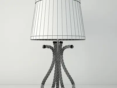 Nautical Rope Table Lamps 2 3D model
