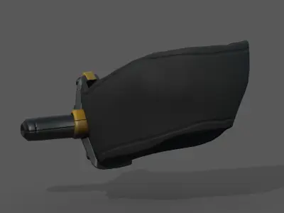 Gas mask respirator military combat  Low-poly 3D model