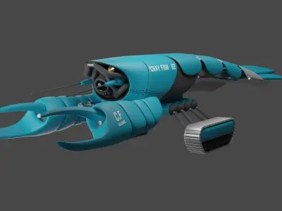 Crayfish 02 Low-poly 3D model