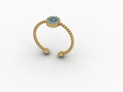 Ring - Gold - Silver 3D print model