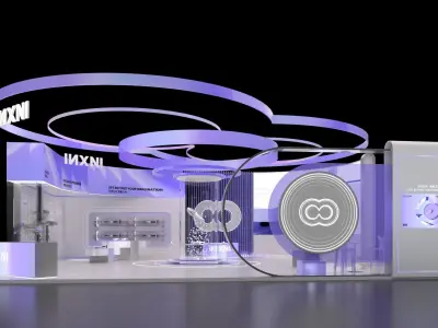 Robotic Vacuum Cleaner Exhibition Booth Design 3D model