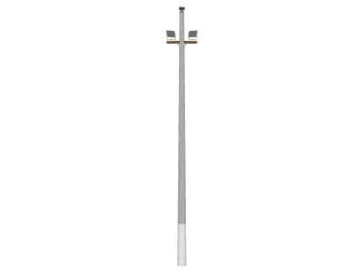 Concrete Lamp Post - Light Pole - Light Post - Street Light 21 3D model
