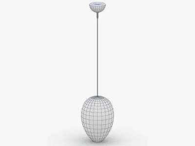 1489 - Hanging Lamp Low-poly 3D model