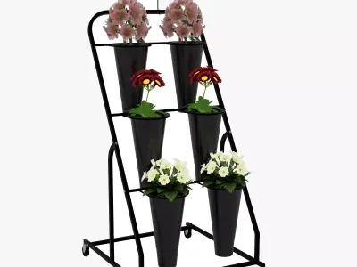 Flower Display Stand 3D model