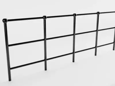 Park Railing 3D model