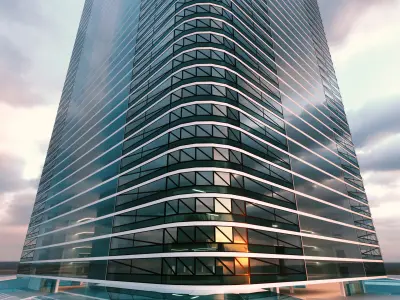 Modern Building Concept V302 3D model