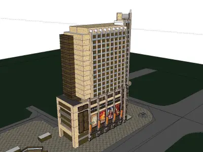 vacation spot-Resort-Fashion Leisure Hotel-0120 3D model