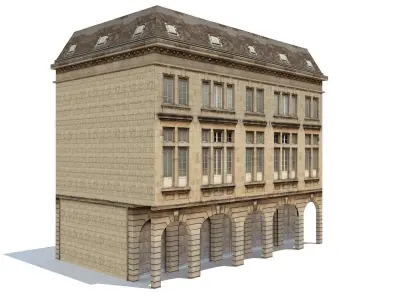 Apartment House 204 Low-poly 3D model