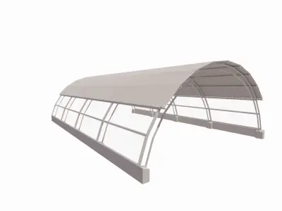 Metal silo-Warehouse-Warehouse Building 3D model