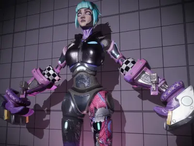 Vette - Stylized Hero Character  Low-poly 3D model