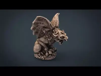 Gargoyle statue 3D model