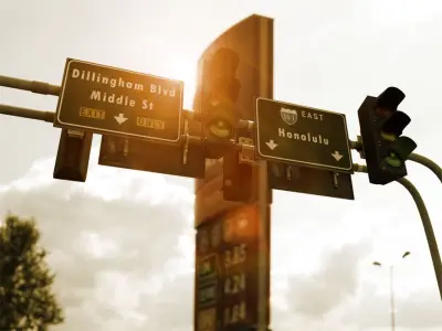 Archmodels vol 13 - Street Signs Collection 3D model