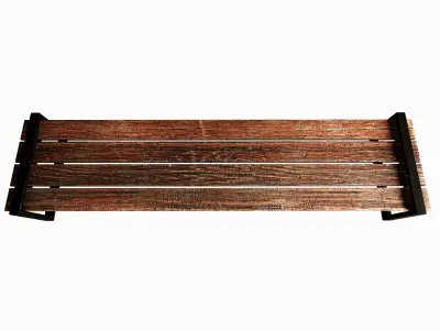 PARK BENCH Low-poly 3D model