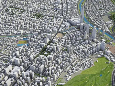 Santiago Low-poly 3D model