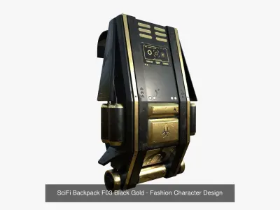 10 SciFi Backpack F Collection - Fashion Character Design