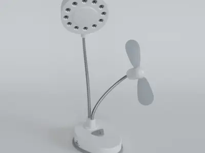 Desk lamp  Free low-poly 3D model
