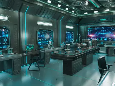 Sci Fi Interior laboratory 3D model