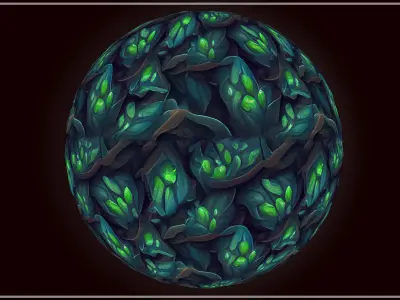 Grass Magic Forest Floor 20 TEXTURES Hand-painted Seamless ----- Texture